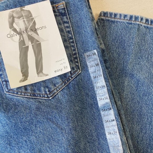 Vintage 90's NWT Easy Fit Double Stone Wash Jeans - Picture 6 of 9